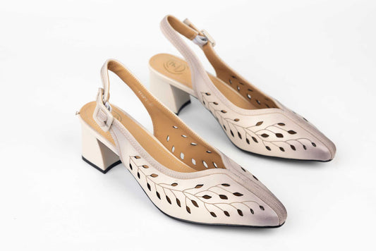 Women's genuine leather shoes FORMAZIONE dec 7713 Cream