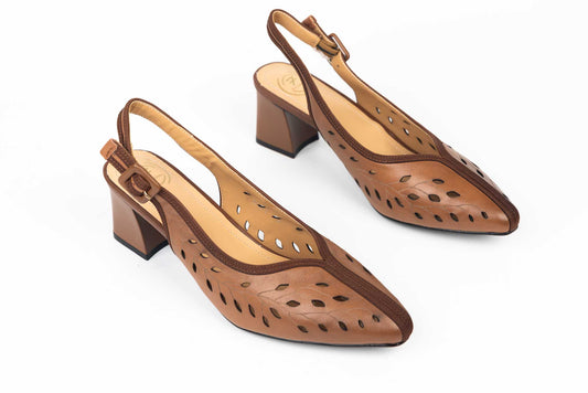 Women's genuine leather shoes FORMAZIONE dec 7713 Brown