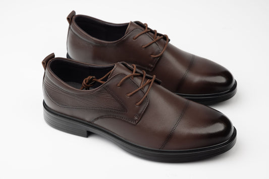 Men's casual shoes made of genuine leather MELS 2173 Brown