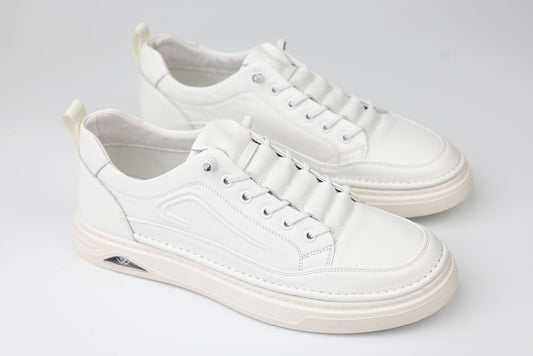 Unisex casual shoes genuine leather FRANCO GERARDO 25513 White