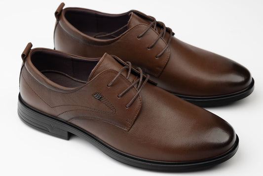 Men's genuine leather shoes MELS 817256 Brown