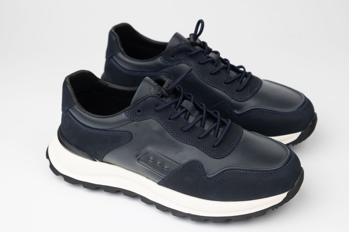 Pantofi barbati sport piele naturala FRANCO GERARDO 8077 Blue