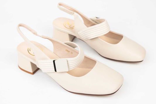 Pantofi dama piele naturala FORMAZIONE dec 23066 Crem