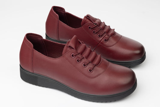 Women's genuine leather shoes FORMAZIONE 18791 Bordeaux