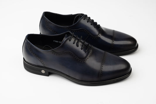 Men's shoes natural leather ELDEMAS 066-023 Blue