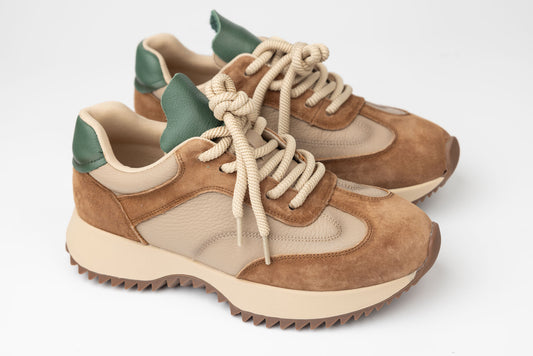 Women's sneakers made of genuine leather FORMAZIONE 1566825 Brown