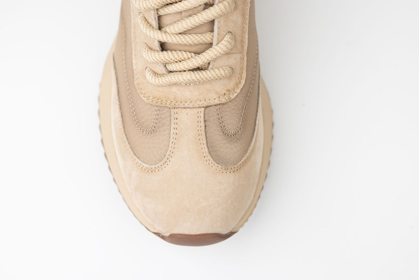 Women's genuine leather sneakers FORMAZIONE 1566825 Cream