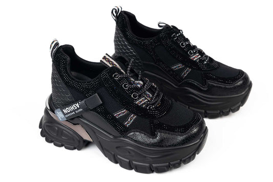 Women's sneakers made of eco-leather Mei 2-1 black