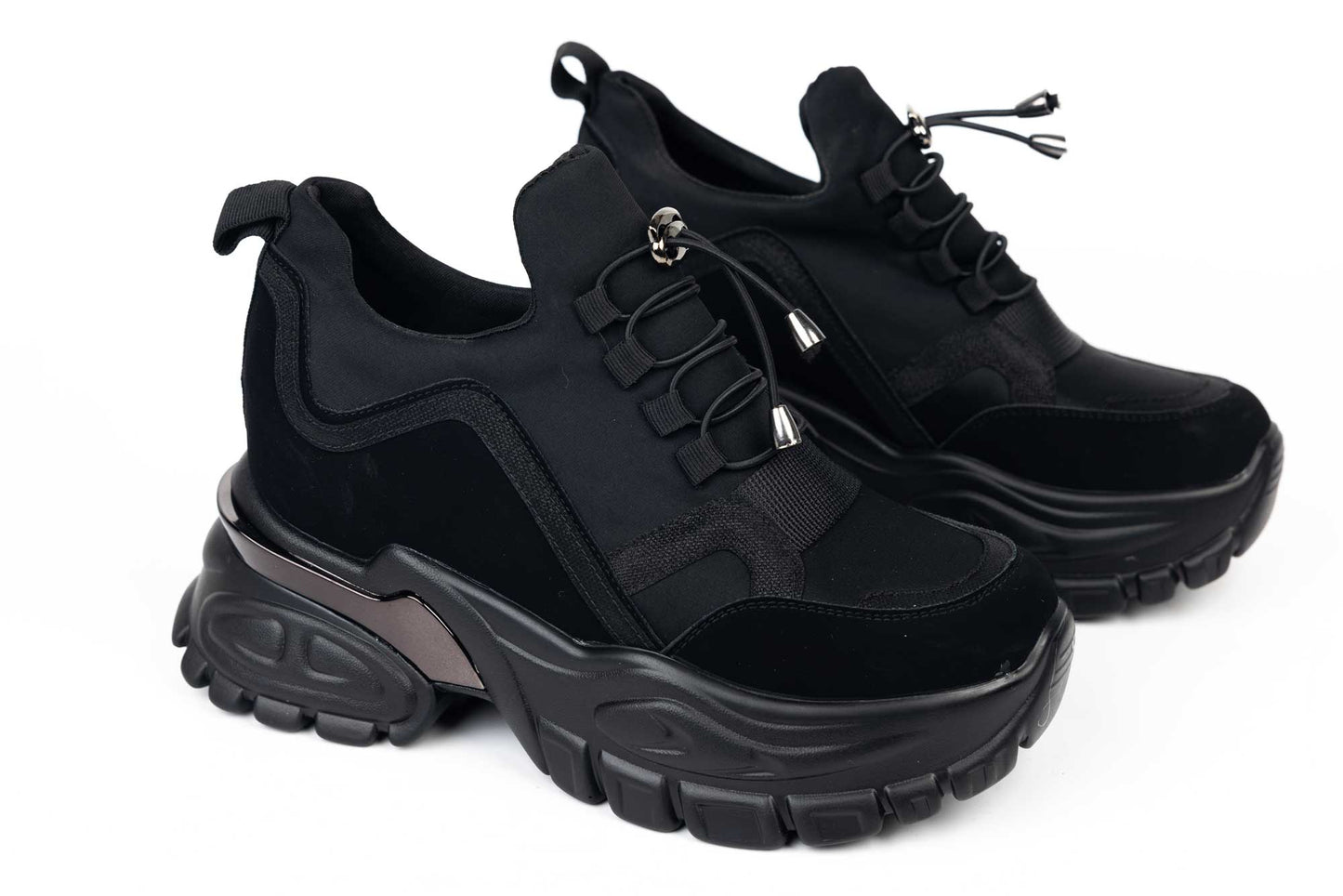 Adidasi dama din piele ecologica MEI 2-8 negru