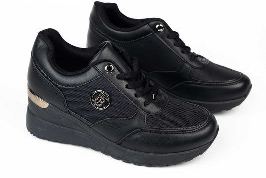 Women's sneakers made of eco-leather MM 37 black