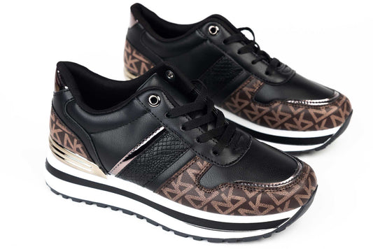 Women's sneakers made of eco-leather MM 31 black