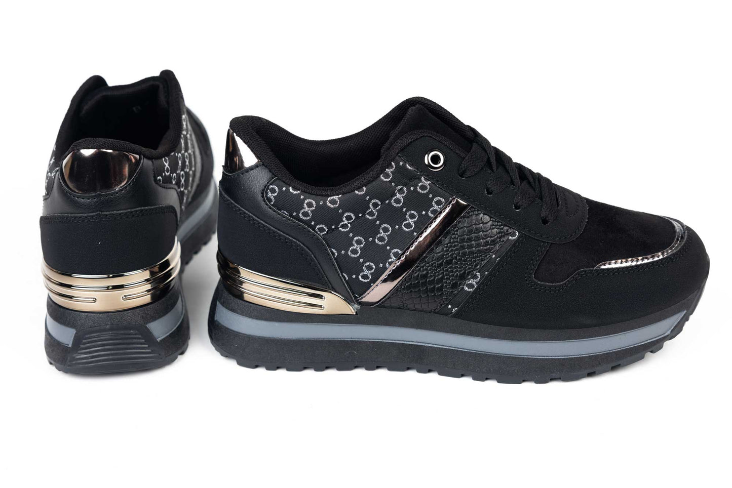 Adidasi dama piele ecologica M-M 52 negru