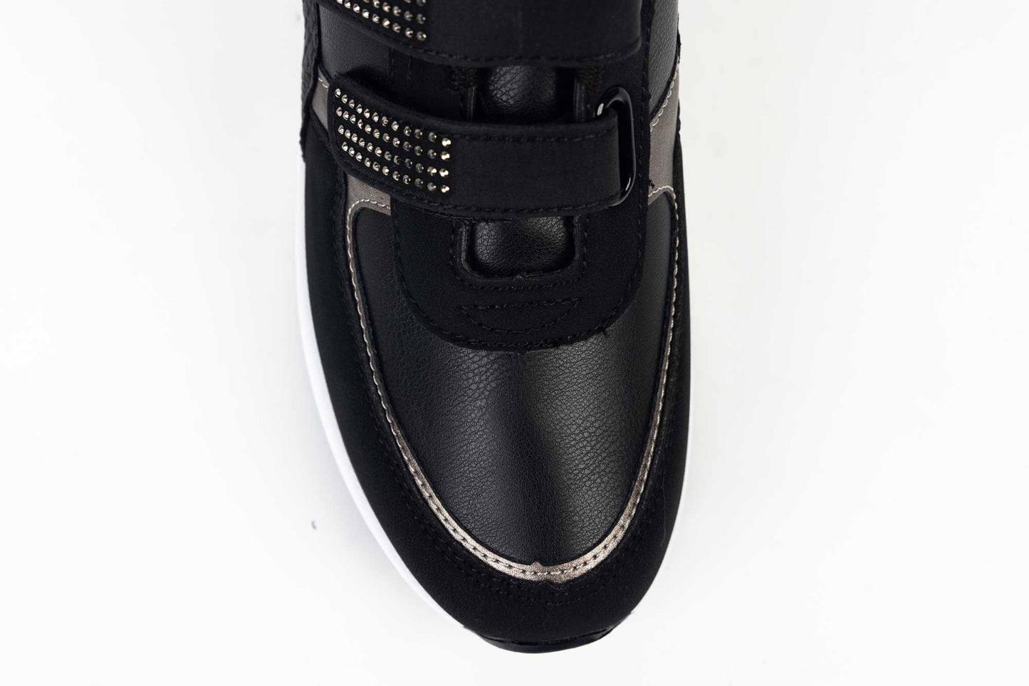 Women's sneakers, eco-leather MM 1-30 BLACK