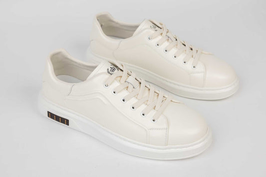 Men's genuine leather casual shoes FRANCO GERARDO 68002 White