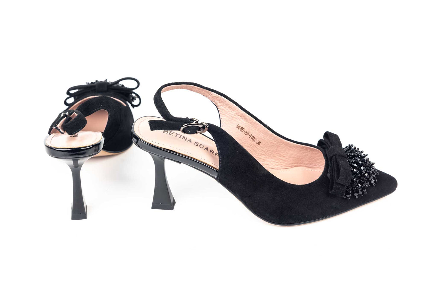Pantofi dama piele naturala intoarsa BETINA 6686 N vel