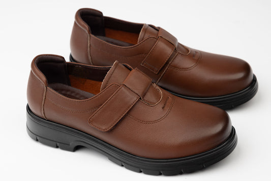 Women's casual genuine leather shoes FORMAZIONE 76-72 Brown