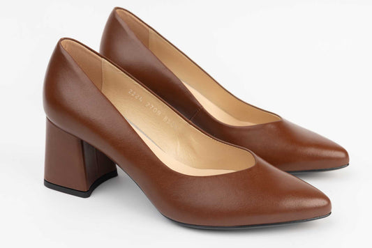 Women's genuine leather shoes KORDEL 2709 Brown