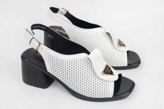 Women's genuine leather sandals DOGATI 9501 White