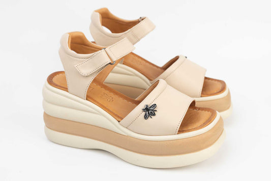 Women's sandals natural leather DOGATI 10859 beige