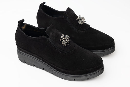 Pantofi dama piele naturală întoarsă 3629 N vel