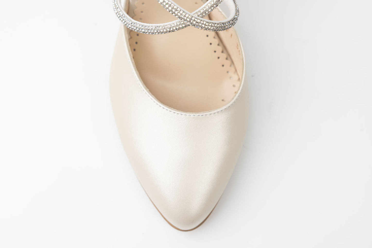 Pantofi dama piele naturală PERLA 3671 Bej sidef
