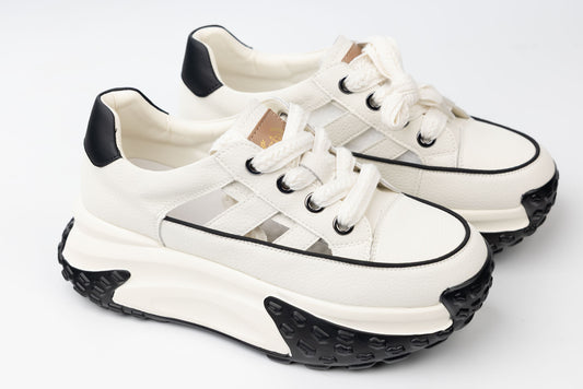 Women's genuine leather sneakers FRANCO GERARDO 9071 White