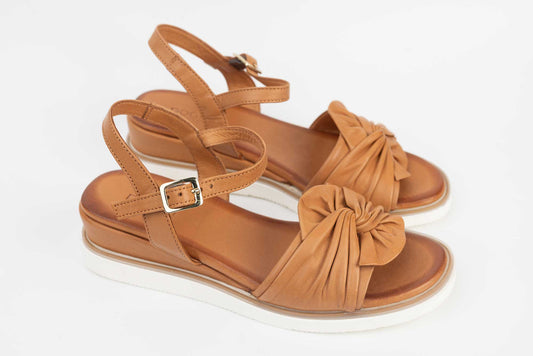 Women's sandals natural leather 83783 Taba