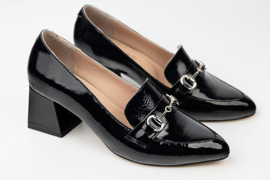 Women's shoes natural leather LSD 0256 N lacquer