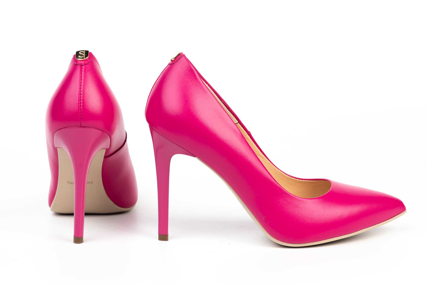 Pantofi de dama din piele naturală SALA 1810 fuxia