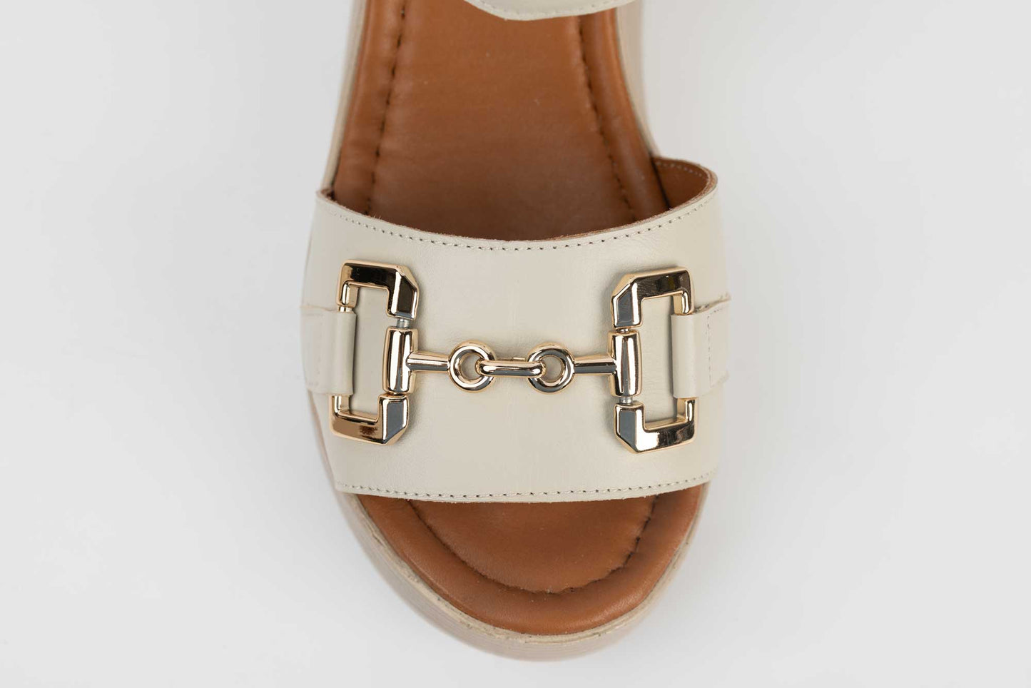 Women's genuine leather sandals DOGATI 4019 Beige