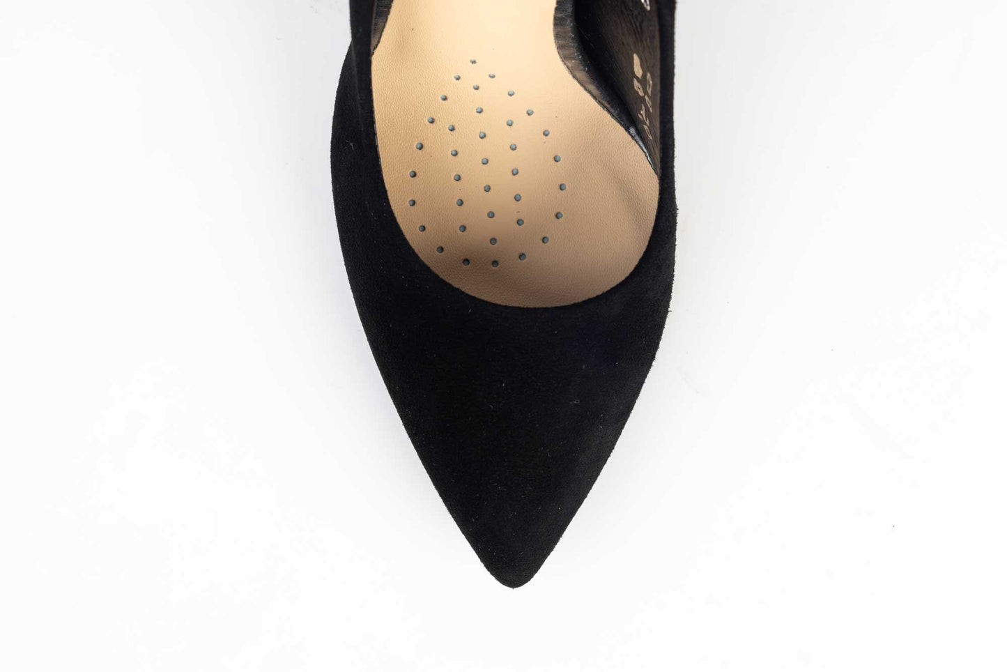 Elegant women's shoes SALA 1810 made of black suede leather