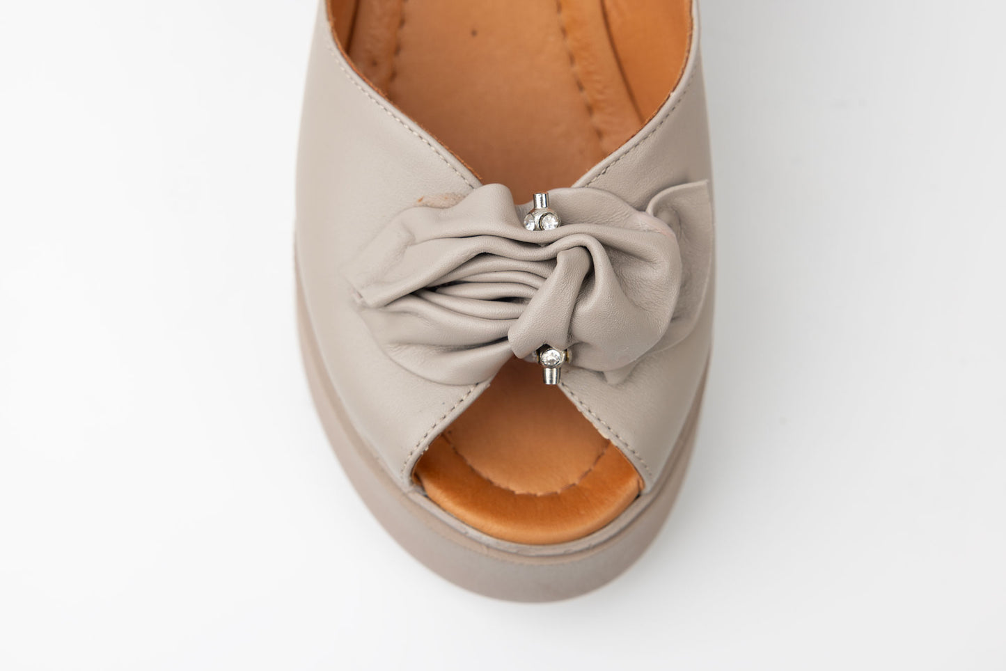 Women's genuine leather sandals LSD 313 Mink