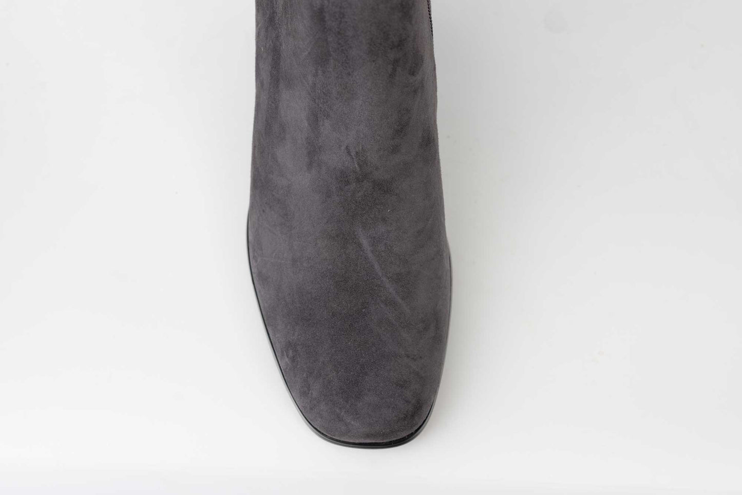 Elegant women's boots made of genuine leather FEELING 7125 Grey vel