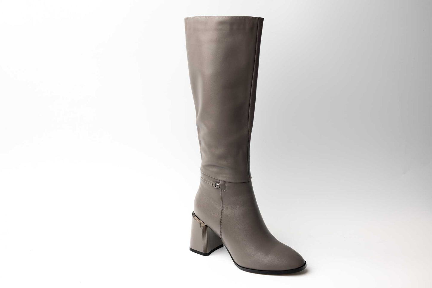 Cizme dama elegante piele naturala FEELING 2353 Khaki