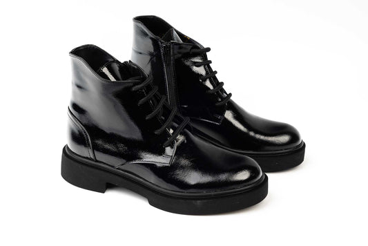 Women's boots NIKE 801 N natural leather lacquer