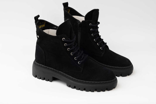 Women's genuine leather boots NIKE 809 N velour