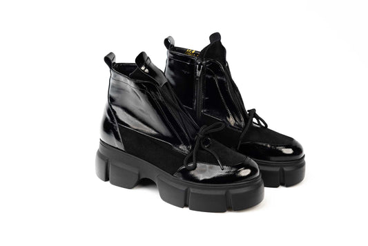 Women's boots NIKE 821 N vel lac genuine leather