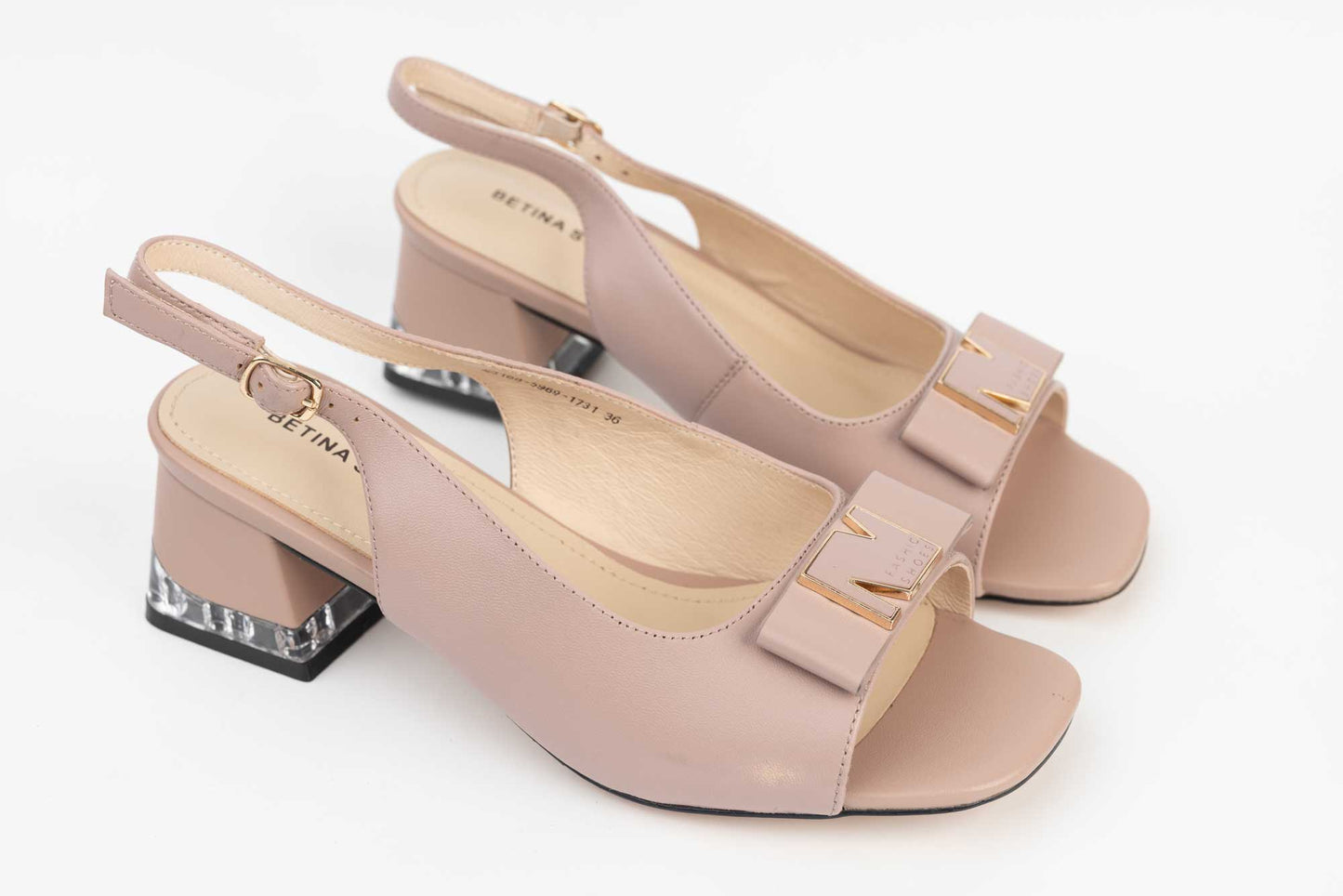 Women's genuine leather sandals BETINA 5969 Pink
