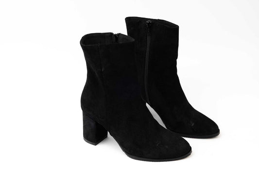 Women's boots made of genuine suede leather FASCINO 1610 N velour