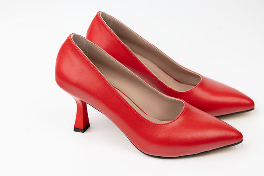 Women's genuine leather shoes LSD 714 Red