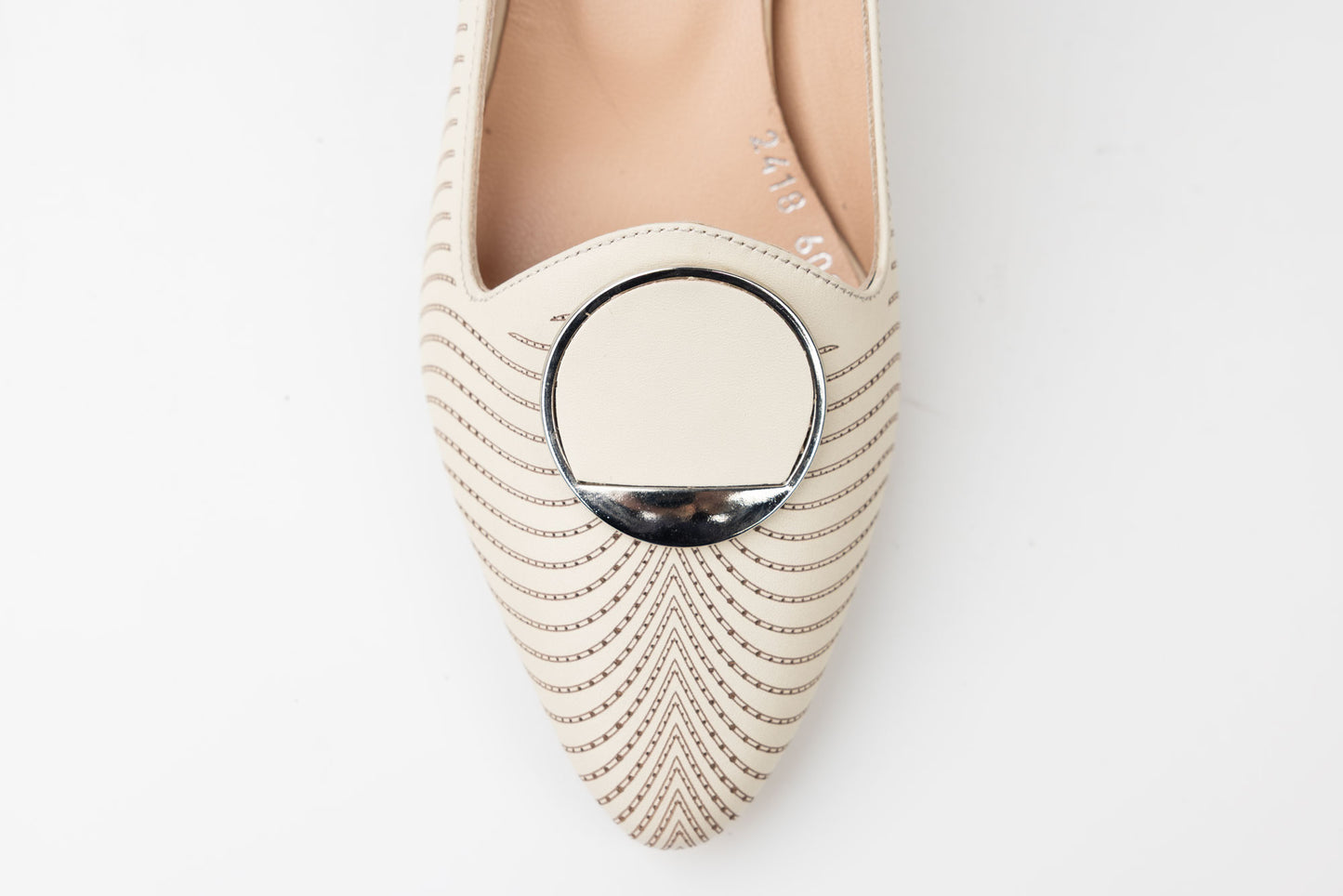 Pantofi damă piele naturală LSD 2418 Bej