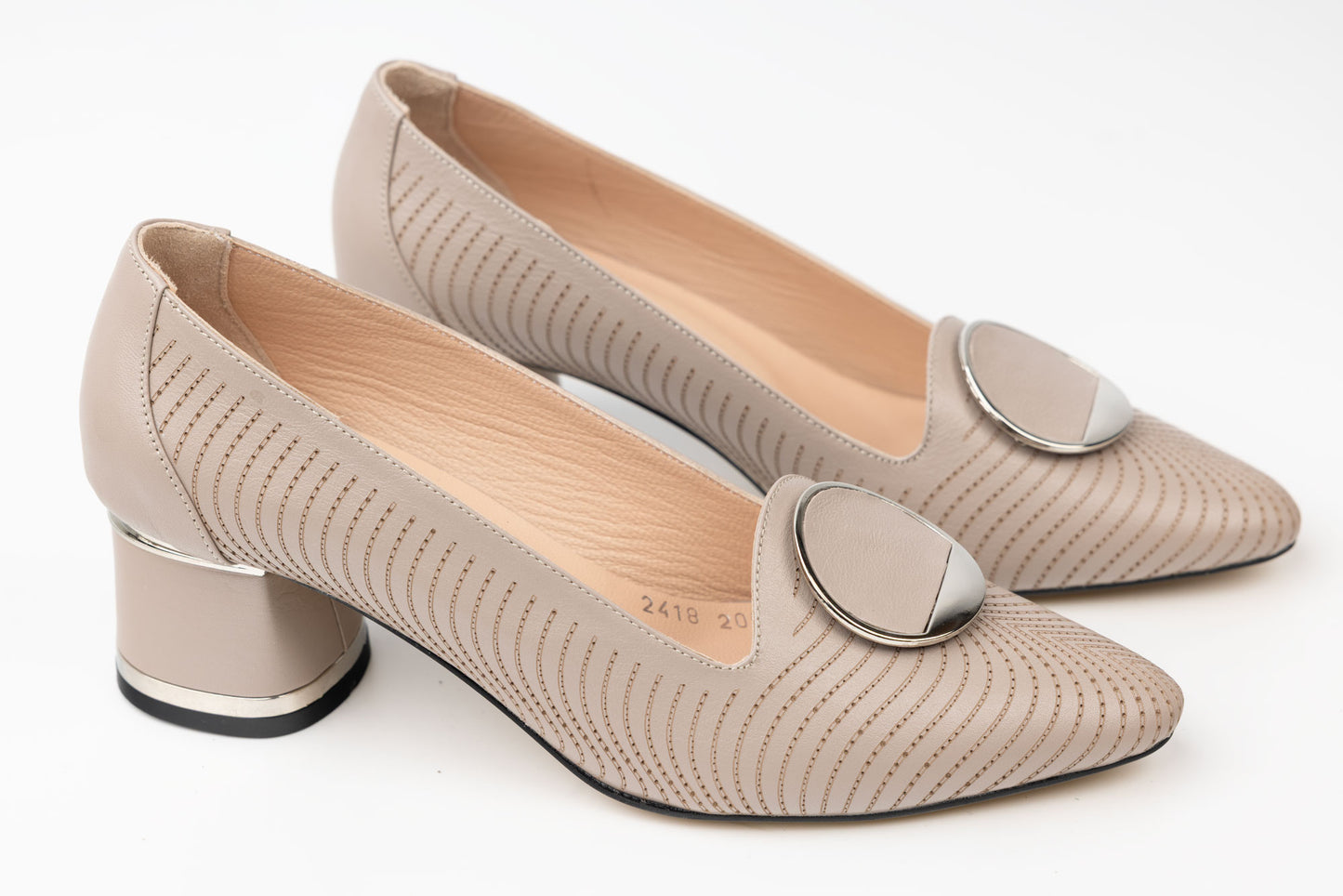 Pantofi damă piele naturală LSD 2418 Vizon
