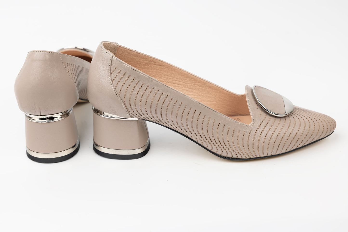 Pantofi damă piele naturală LSD 2418 Vizon