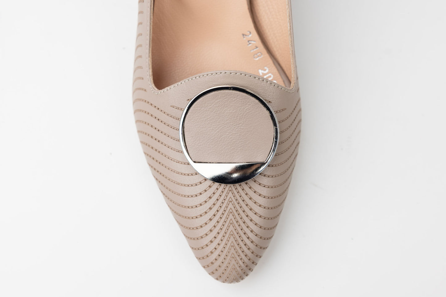 Pantofi damă piele naturală LSD 2418 Vizon