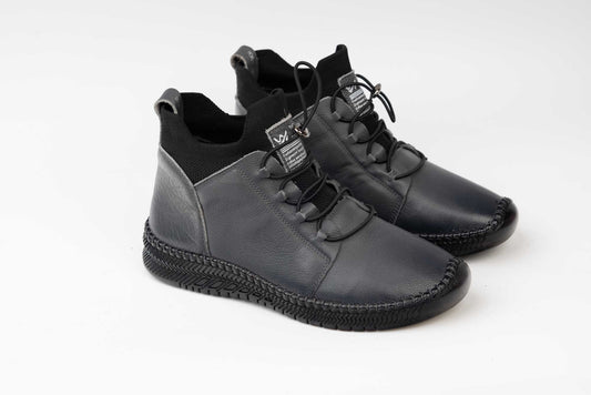 Women's boots made of genuine leather FORMAZIONE 2061 Grey