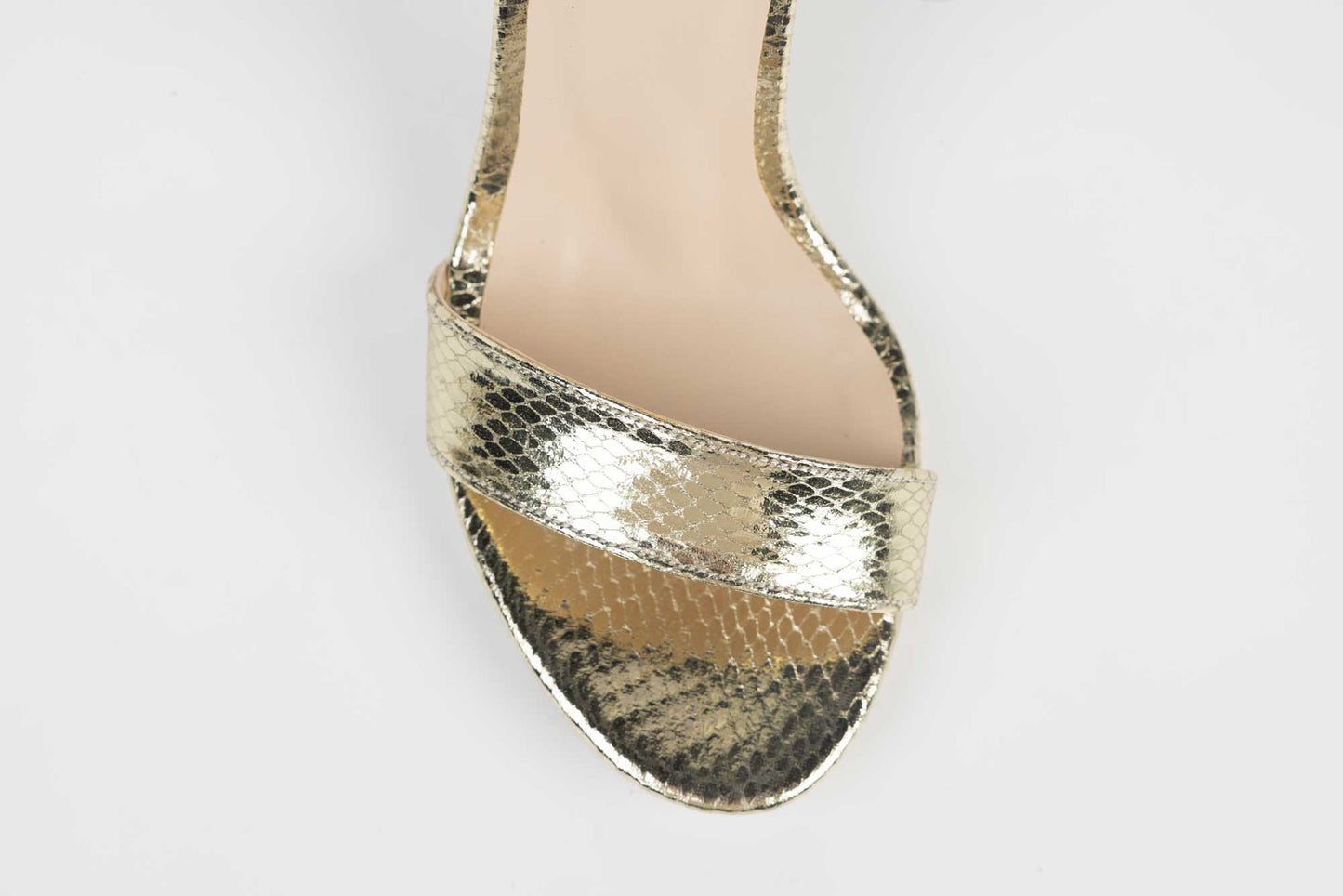 Women's eco-leather sandals KARIN 6300 gold honeycomb
