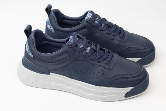 Men's casual shoes made of genuine leather GORETTI 29220 Navy