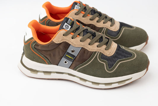 Men's genuine leather sneakers GORETTI 30160 Khaki