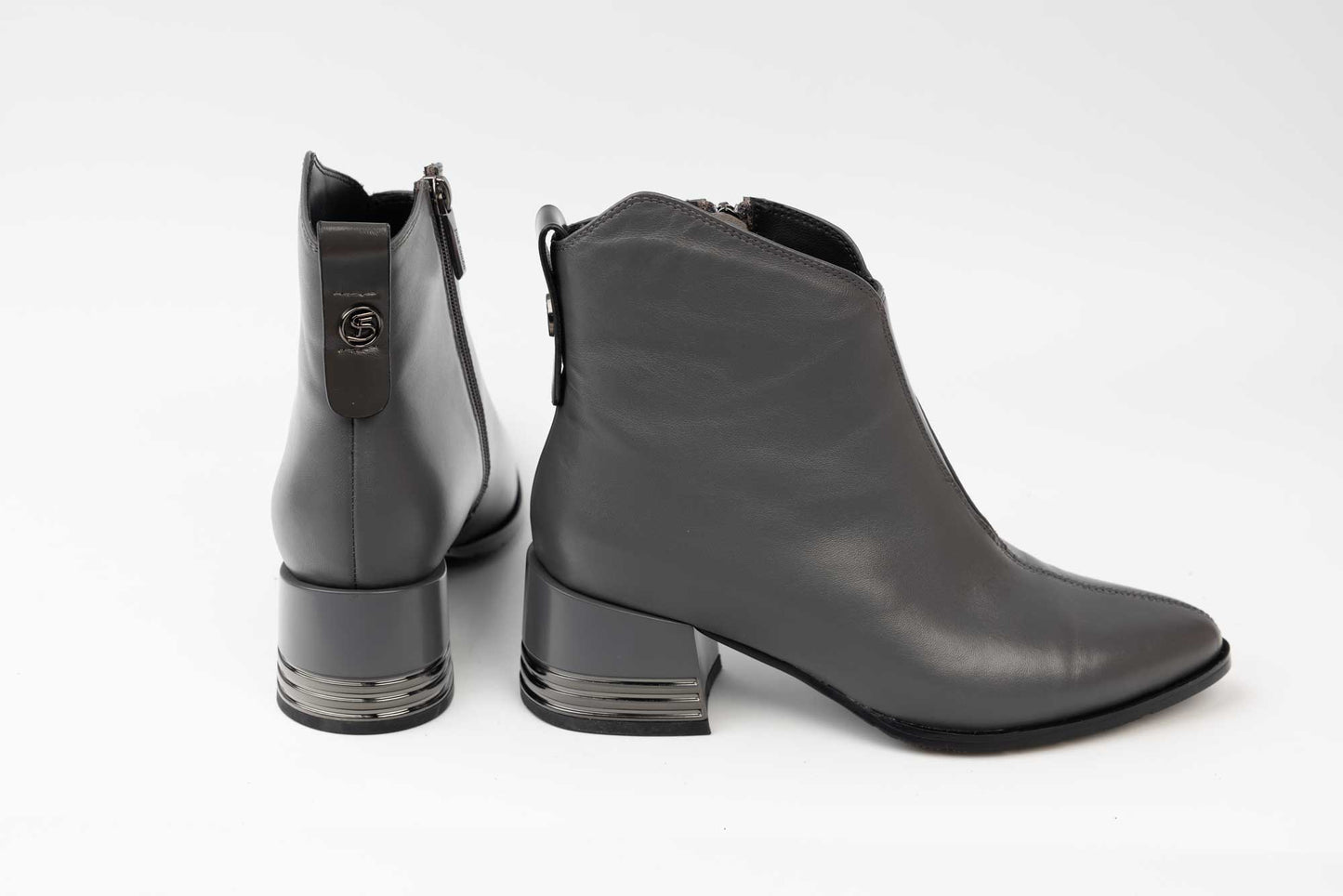 Ghete dama elegante piele naturala JOSE SIMON 9715 Grey