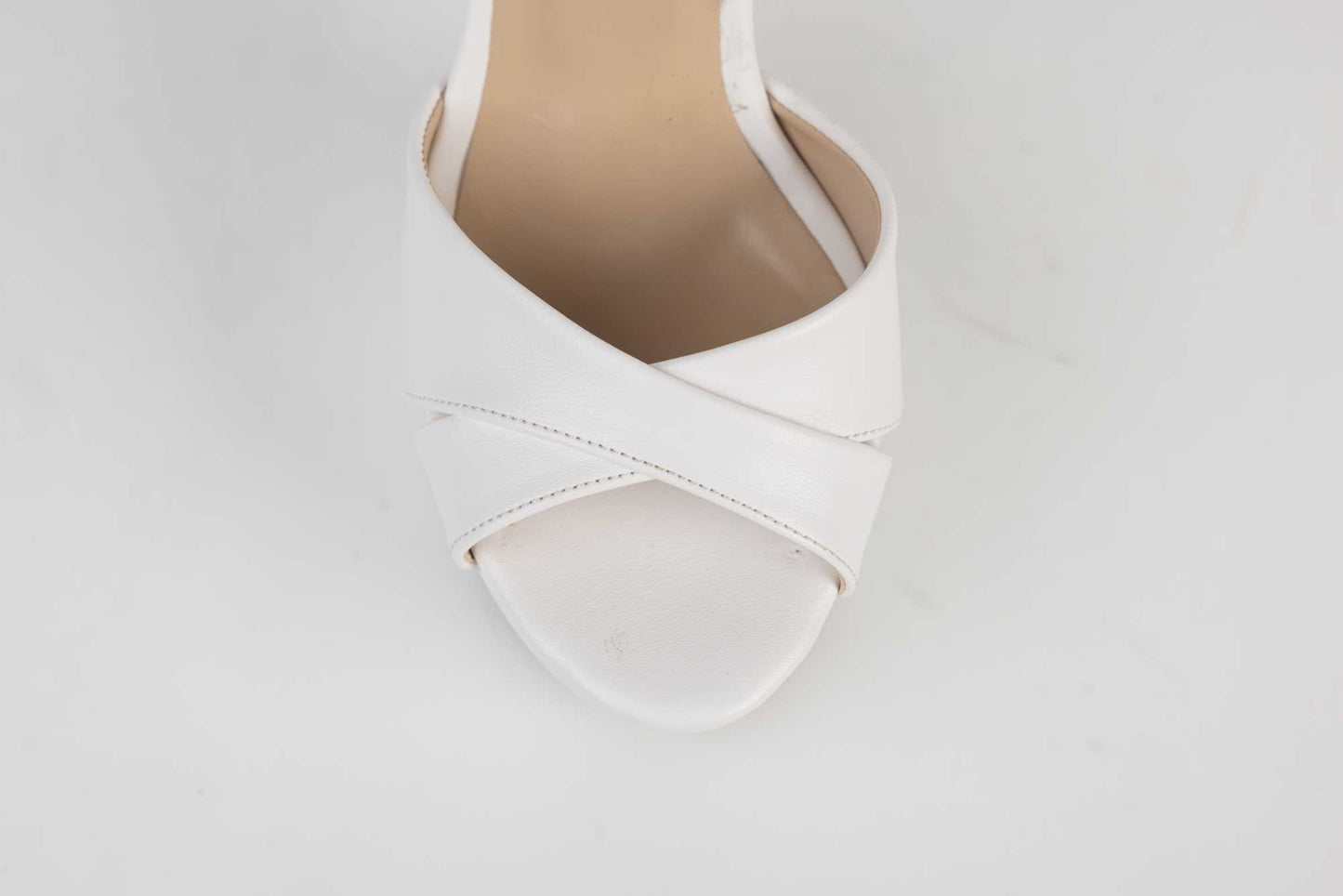 Sandale mireasă piele eco KARIN 7171 alb box
